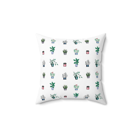Plants Spun Polyester Square Pillow
