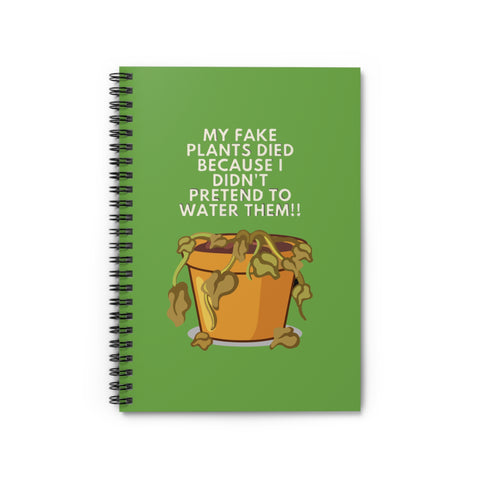 Green Spiral Notebook - Ruled Line