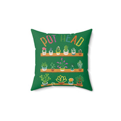 Pot Head Spun Polyester Square Pillow