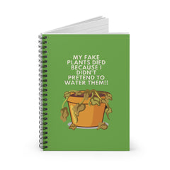 Green Spiral Notebook - Ruled Line