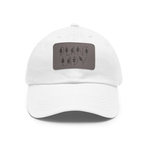 Plant Lady Dad Hat with Leather Patch