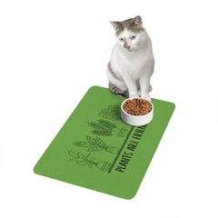 Plants Are Friends Pet Food Mat (12x18)