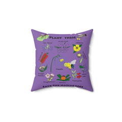 Save The Bees Square Pillow