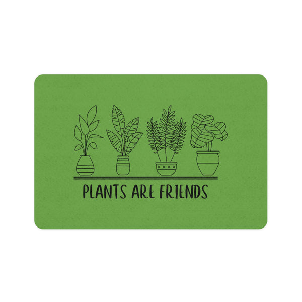 Plants Are Friends Pet Food Mat (12x18)