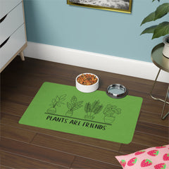 Plants Are Friends Pet Food Mat (12x18)