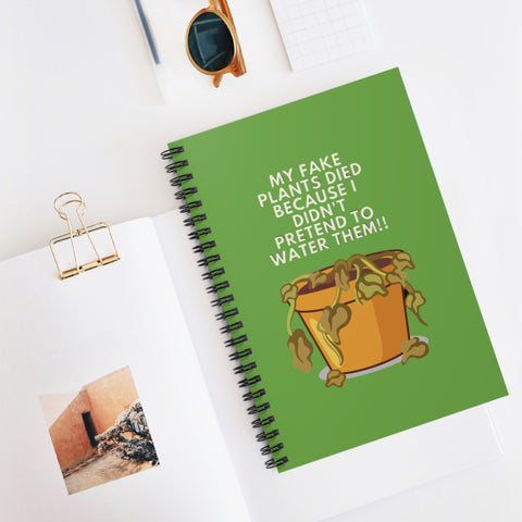 Green Spiral Notebook - Ruled Line