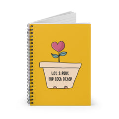 Let's Root For Each other Spiral Notebook - Ruled Line