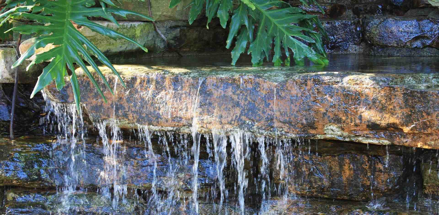 pool waterfall installation