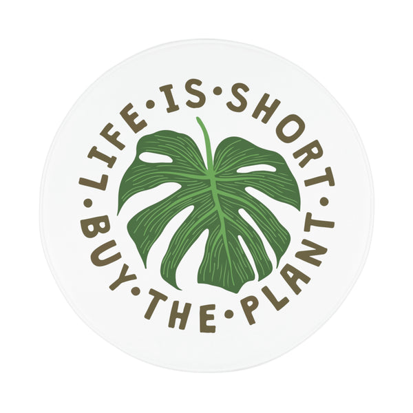Life Is Short, Buy The Plants Bath Mat