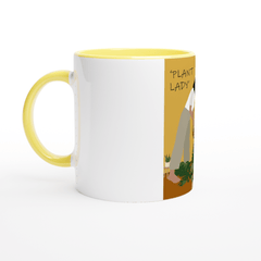 Plant Lady 11oz Ceramic Mug with Color Inside