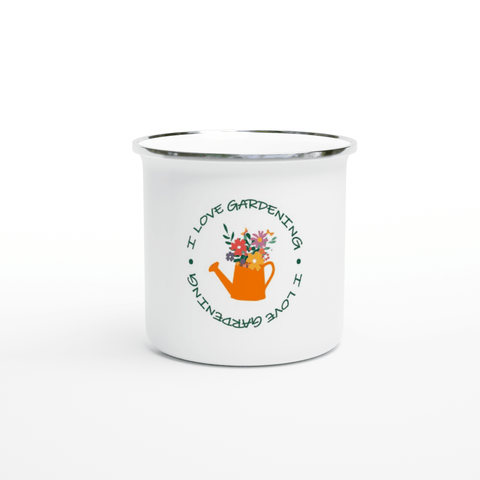 I Love Gardening 12oz Enamel Mug