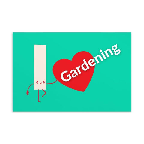 I Love Gardening Standard Postcard